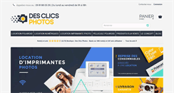 Desktop Screenshot of des-clics-photos.fr